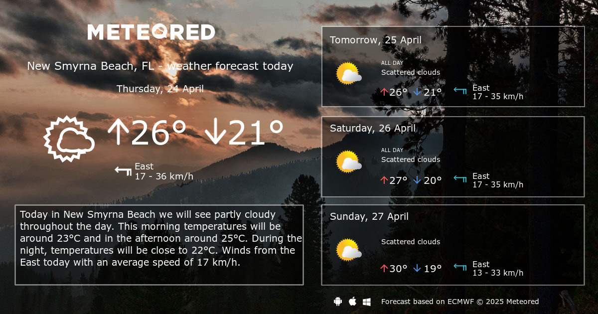 Weather New Smyrna Beach Fl 14 Days Theweather Net