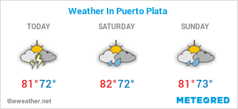 Image with Weather Forecast in Puerto Plata for 3 days